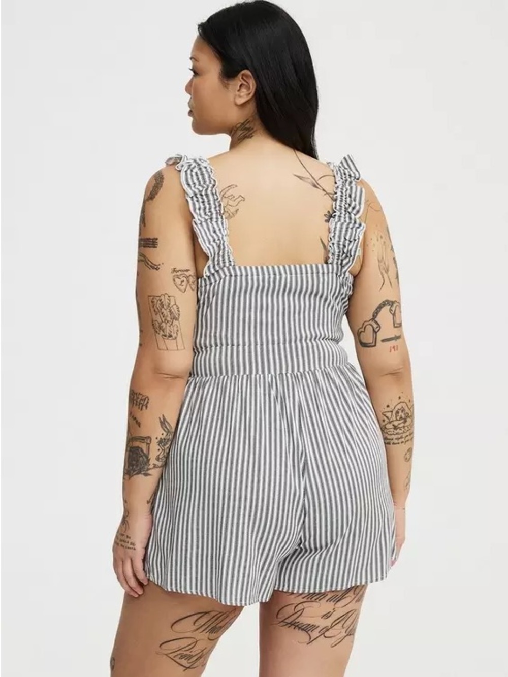 Torrid Ruffled Straps Layered Romper - Picture 3 of 13